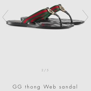 * BRAND NEW in box * Gucci GG thong web sandal 😍